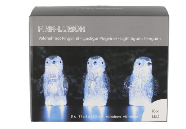 LED Pingviinid 3tk