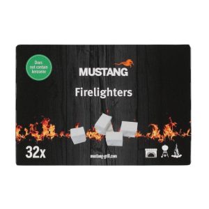 Süütetükk 32 tk Mustang valge