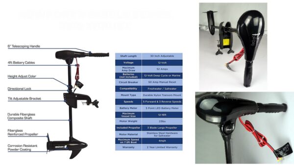 Paadimootor elektriline TENO Pro 46 LBS