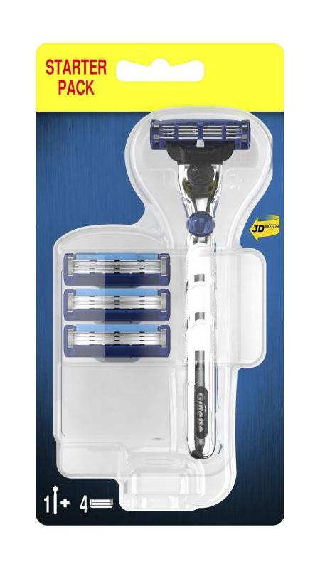 Gillette Mach3 Turbo 3D varuterad 4tk + raseerija