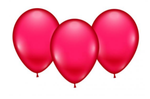 Õhupallid punane 8 tk