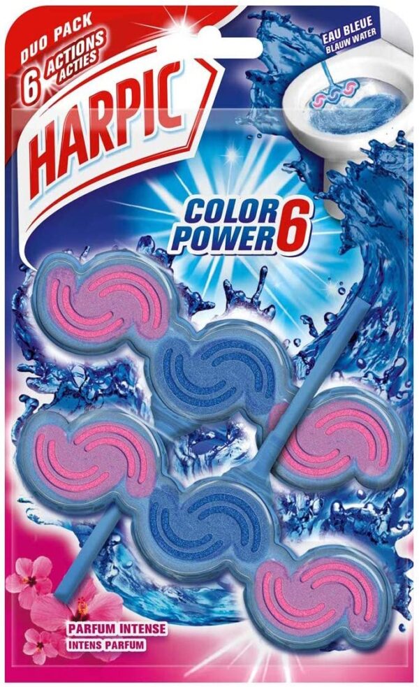 WC-värskendaja Harpic Color Power 2 x 35 g