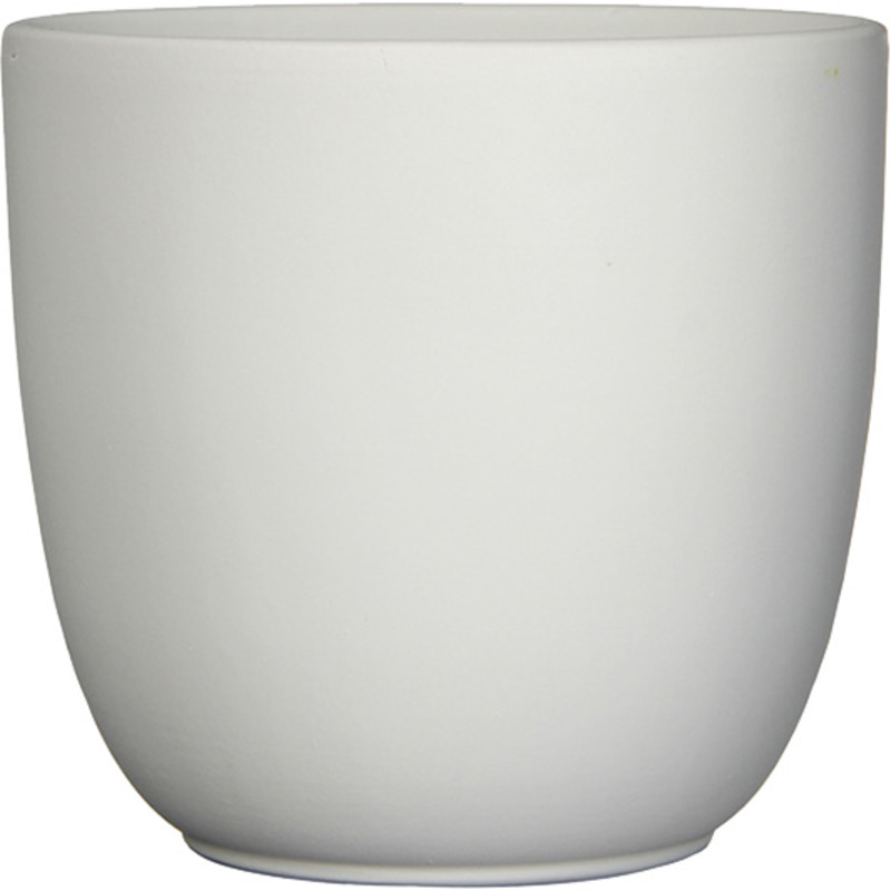 Lillepott Tusca valge matt 13 x 13,5 cm