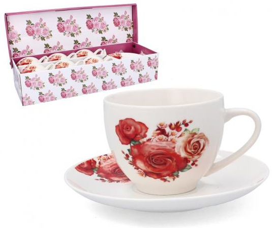 Kohvitass 250 ml+alustaldrik 6 tk