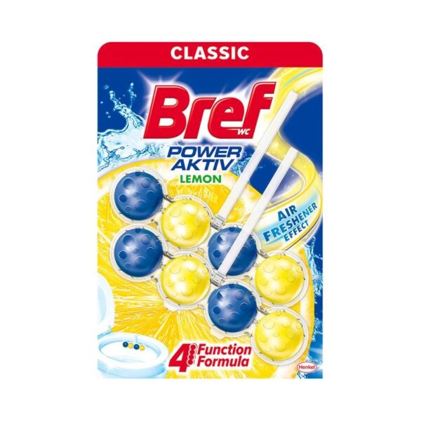 Bref WC värskendaja Power Aktiv Lemon 2 x 50 g