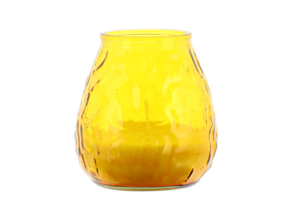 Veneetsia küünal klaasis kollane 11 x 10 cm