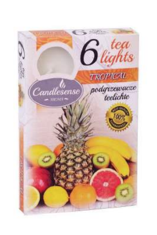 Teeküünal 6 tk puuvili