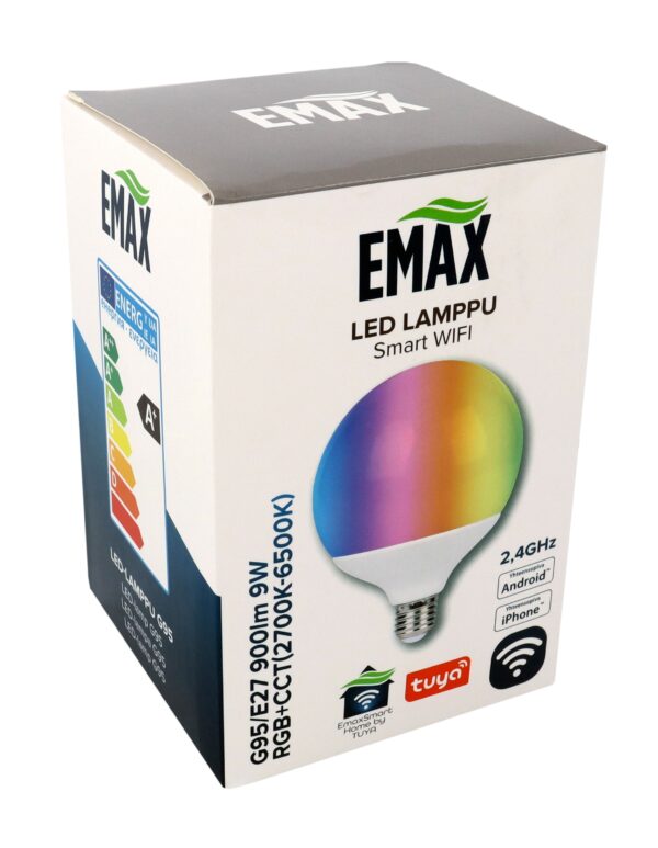 Nutikas LED-pirn Emax G95/E27 900lm 9W