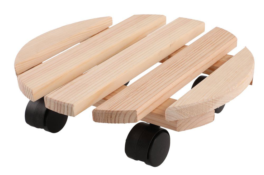 Lillepoti alus ratastel 30 cm