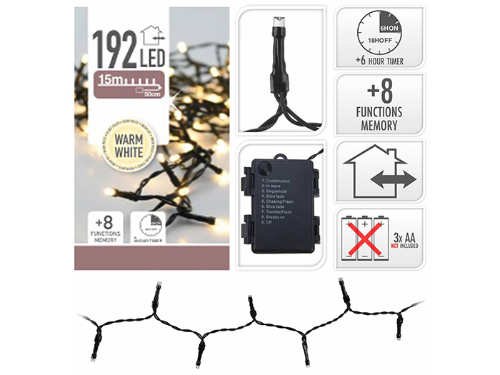 Valguskett LED 192 valge IP44