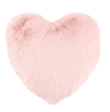 Dekoratiivpadi polüester 45 cm südamekujuline roosa