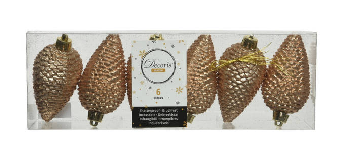 Kuuseehted käbid 6 tk pruun