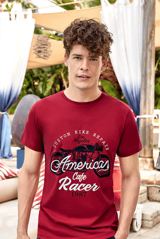 Meeste T-särk American Racer bordoo