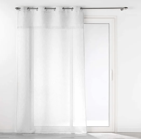 Kardin õhuke 140 x 240 cm Eleania valge