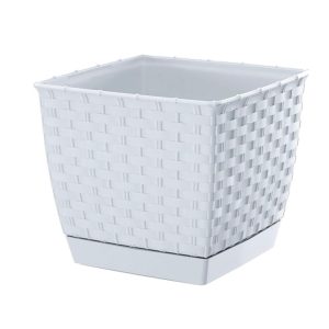 Lillepott 16,5x16,5 cm Ratolla valge