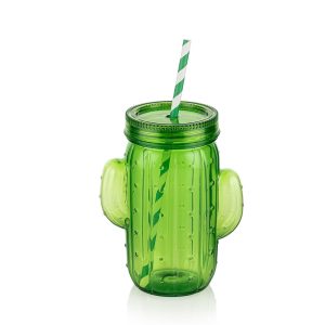 Joogitops kõrrega 450 ml kaktus