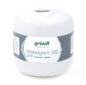 Heegelniit puuvill 100 g valge