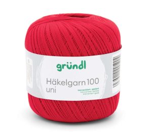 Heegelniit puuvill 100 g punane