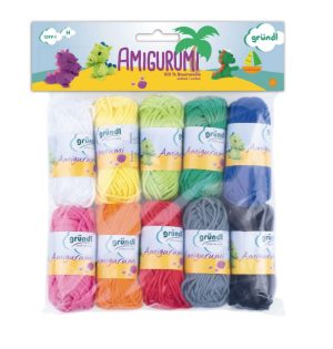 Amigurumi 10x10g komplekt erksad