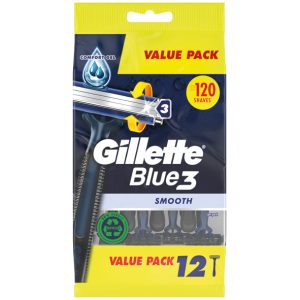 Gillette Blue 3 raseerija 12 tk Smooth
