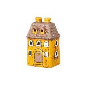 Küünlahoidja keraamiline kollane