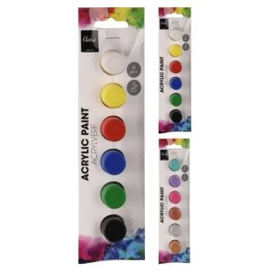 Akrüülvärvid 5 ml, 6 tk