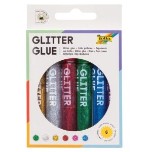 Sädelevad liimipliiatsid 6 tk