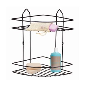 Vannitoa riiul 28 cm must