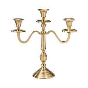 Küünlahoidja 30 cm kuldne