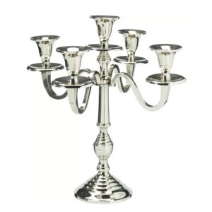 Küünlahoidja 30 cm hõbe