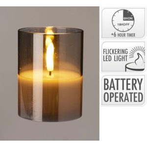 LED küünal 10 cm taimeriga