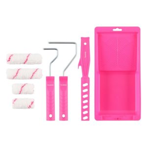 Minivärvirullide komplekt 8 tk Tarmo roosa