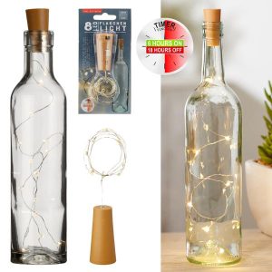 LED pudelivalgus taimeriga