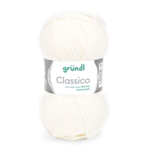 Lõng Classico vill 50 g valge