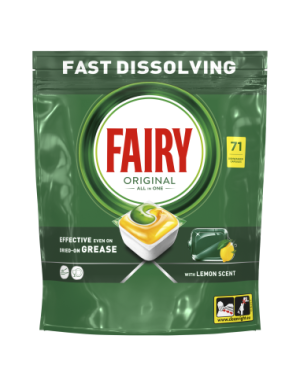 Nõudepesumasina kapslid FAIRY 71 tk Lemon