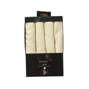 Salvrätid riidest 4 tk valge