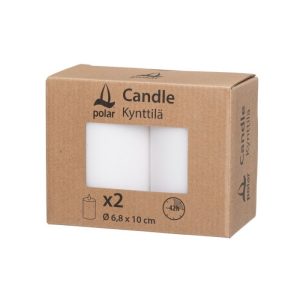 Küünal 2 tk valge 42 h