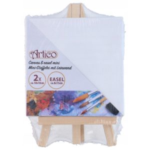 Mini lõuend jalusel 10x10 cm, 2 tk