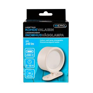 Kohtvalgusti laetav 240 lm, 360° Berg