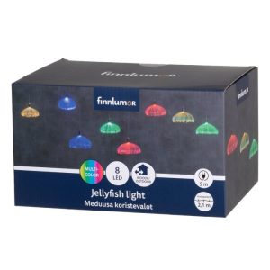 Dekoratsioon LED meduus 8 tk