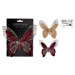 Dekoratsioon liblikas klambriga