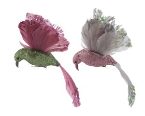 Dekoratsioon lind lõksuga 17 cm