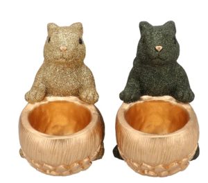 Teeküünlahoidja 17 cm orav