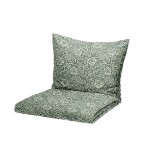 Voodipesukomplekt puuvillsatiin 150x210 Myra green