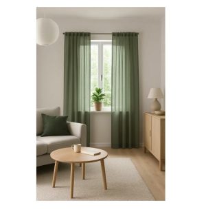 Kardin 140x260 cm, 2 tk roheline