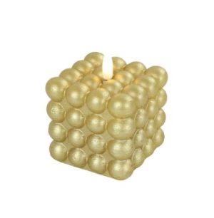 LED küünal taimeriga Lyon 9 cm kuldne