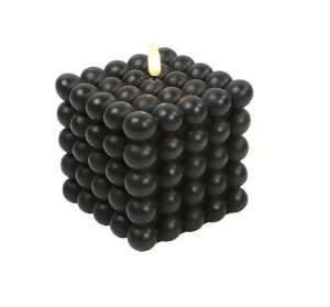 LED küünal taimeriga Lyon 12 cm must