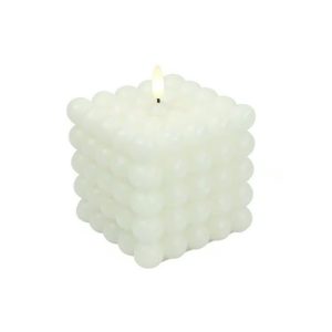 LED küünal taimeriga Lyon 12 cm valge