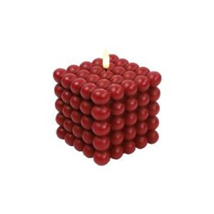 LED küünal taimeriga Lyon 12 cm punane