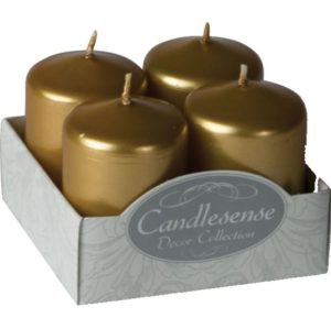 Küünlad 4 tk kuldne